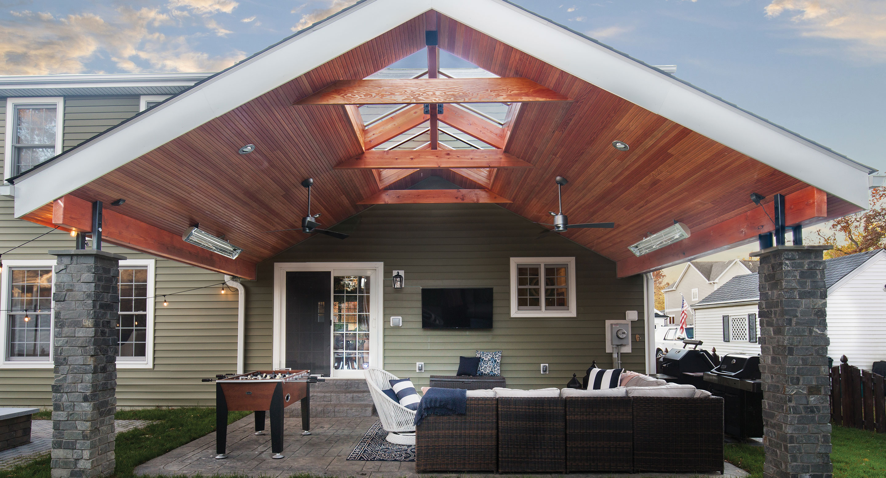 design build exterior patio cover