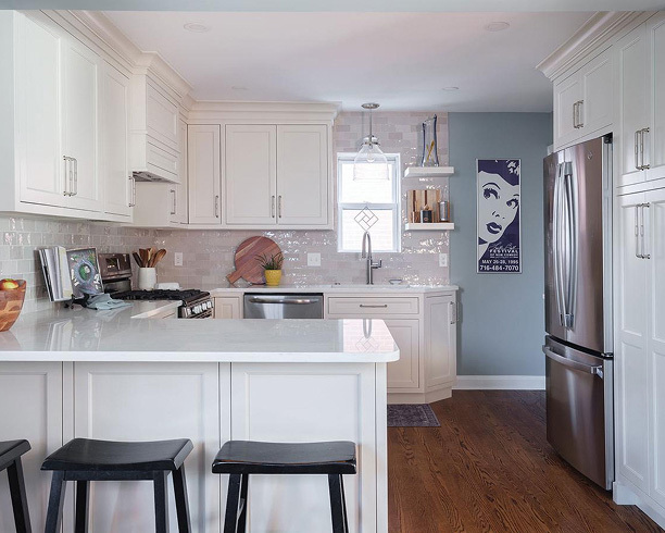 Custom kitchen design with modern finishes