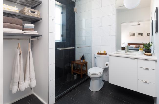 View of Clean, Modern City Apartment - Hercules Design Build | St. Louis Design ...